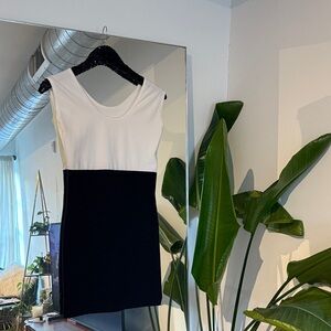 Vintage American Apparel Bodycon Black & White Mini Dress